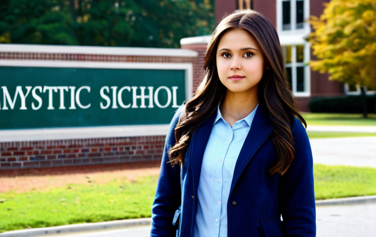 뱀파이어 다이어리 스토리 소개 - **

"Elena Gilbert, fully clothed in modest casual wear, standing in front of the Mystic Falls High ...